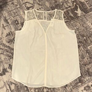 *NWT!* LOFT Lace Trim Top